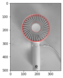 Hough変換で円を検出